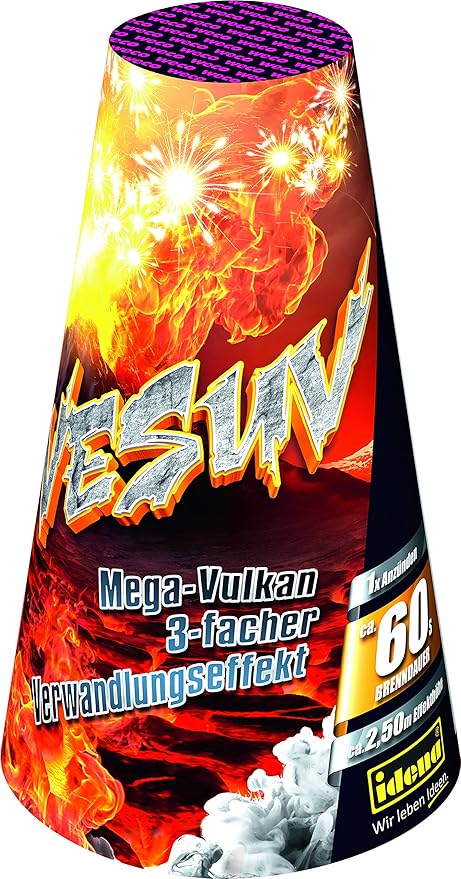 vulcano fuoco d'artificio