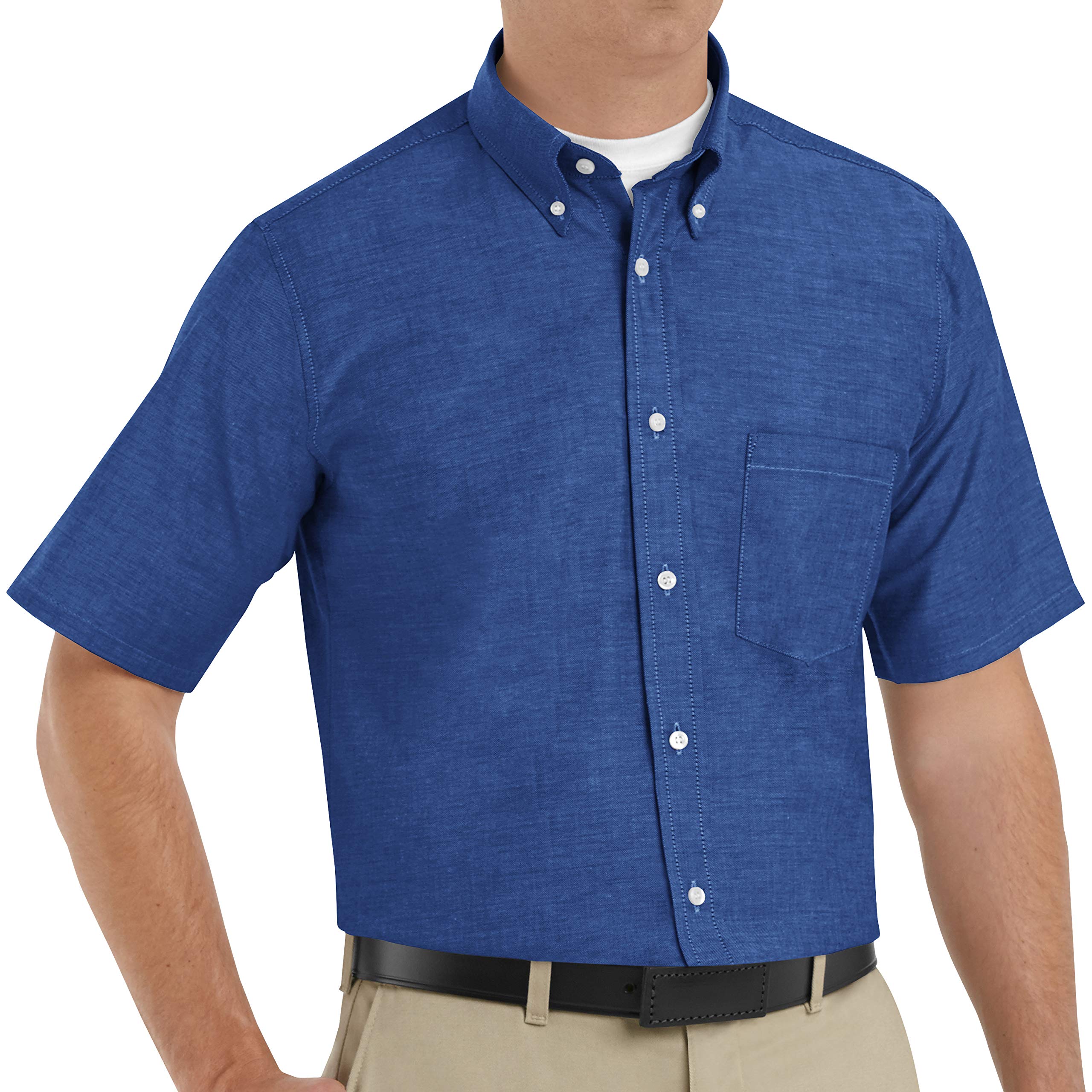 Red Kap Executive Oxford Dress Shirt, Short Sleeve Camisa Hombre