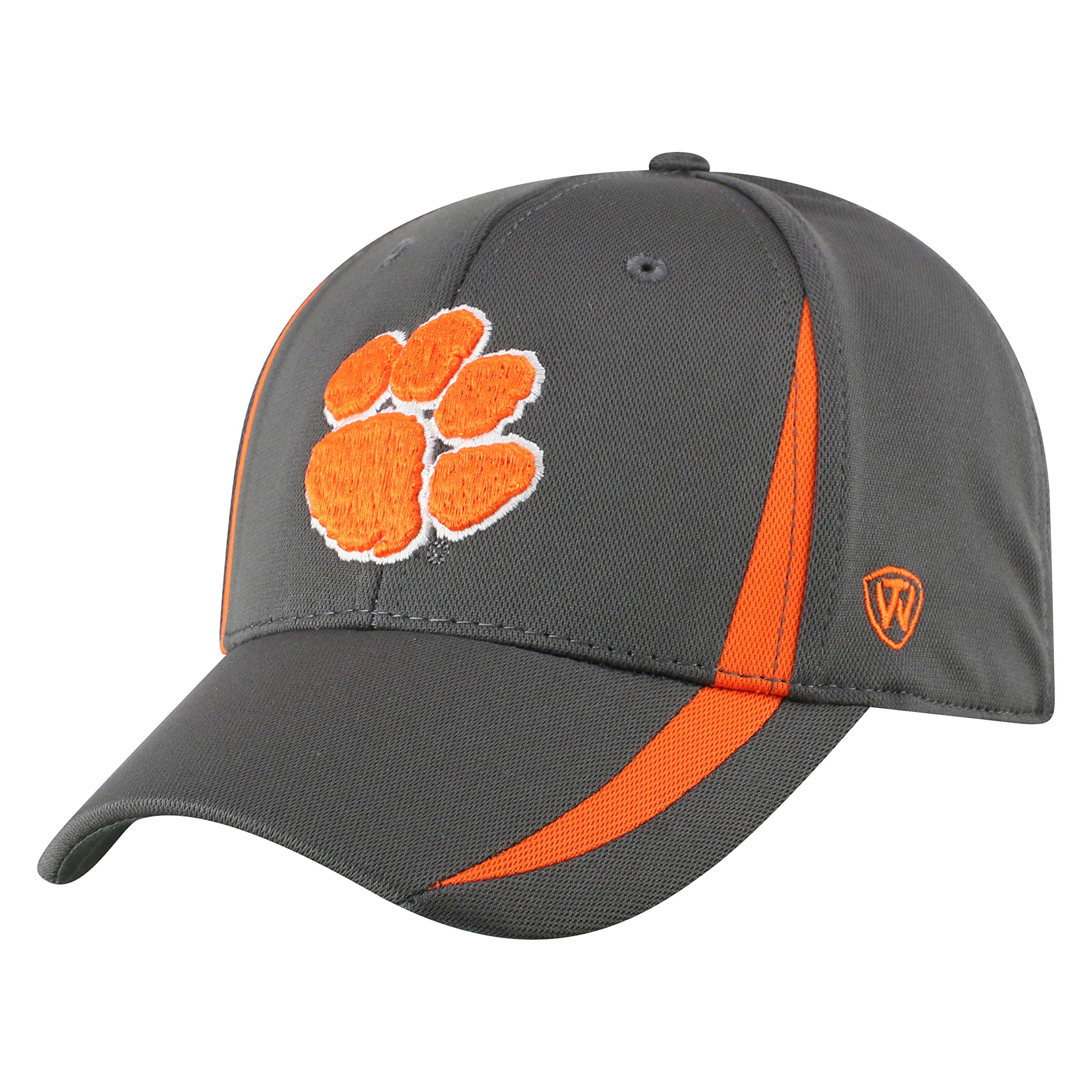 Top of the World Men's Performance Fitted Charcoal Icon Hat