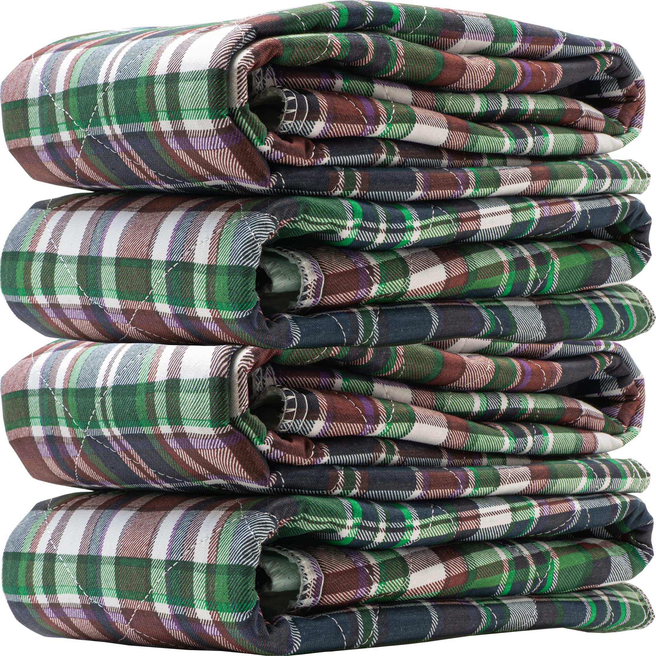 Confezione da 4 pezzi – 34 x 36 Plaid impermeabili riutilizzabili per incontinenza – Cuscinetti lavabili – ideali per adulti, bambini e animali domestici
