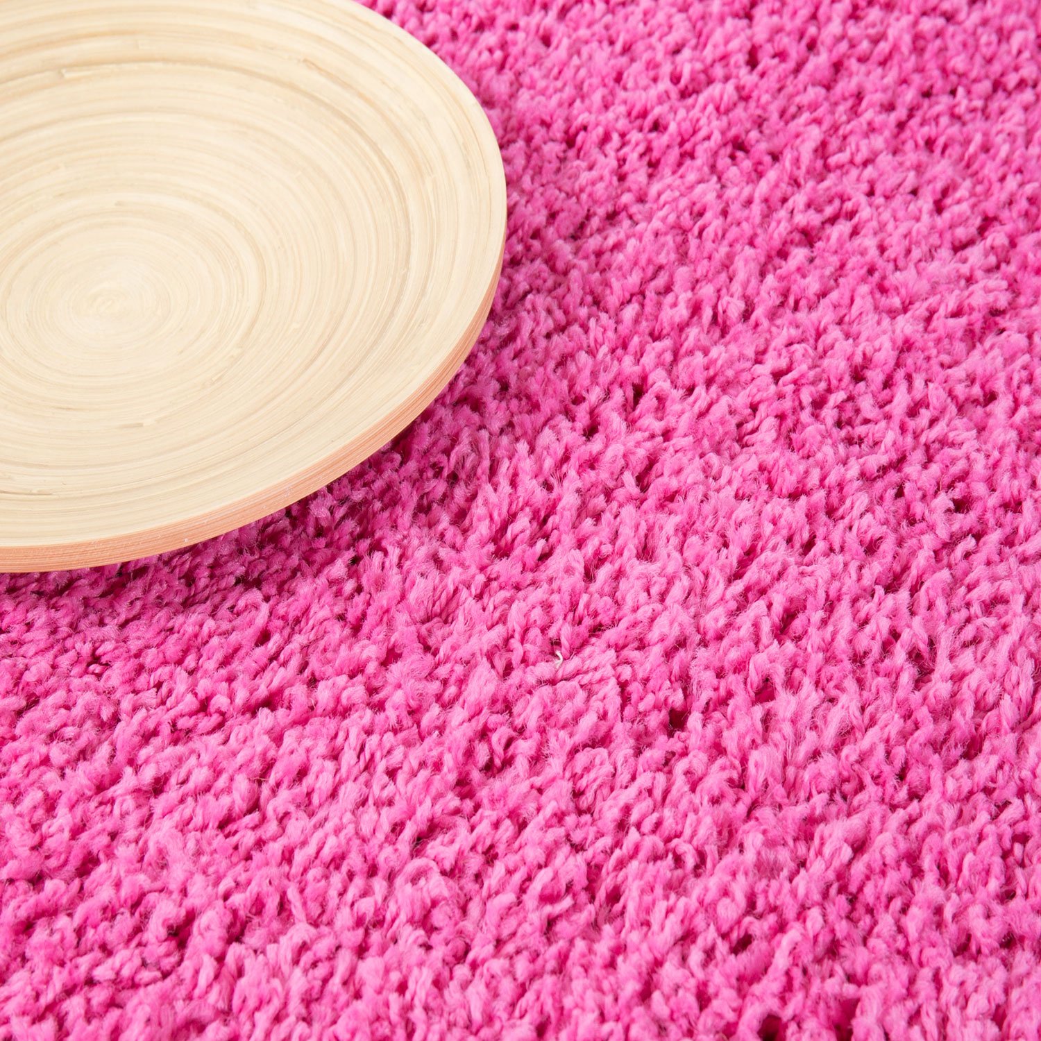 Vimoda Teppich Prime Shaggy Hochflor Langflor Einfarbig Modern Pink Rosa für Wohnzimmer – Bild 3