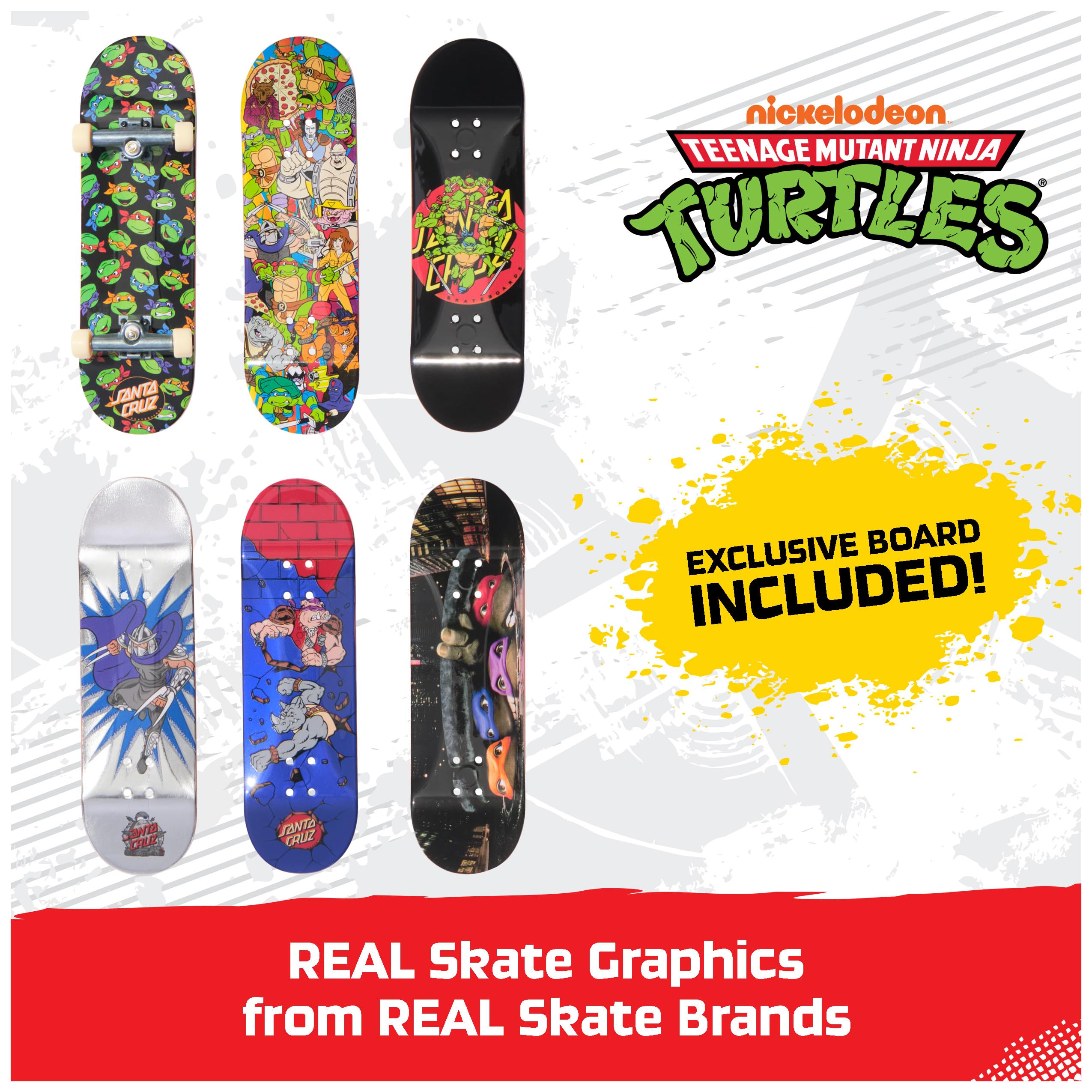 Amazon.com: TECH DECK, TMNT Sk8shop Fingerboard Bonus Pack