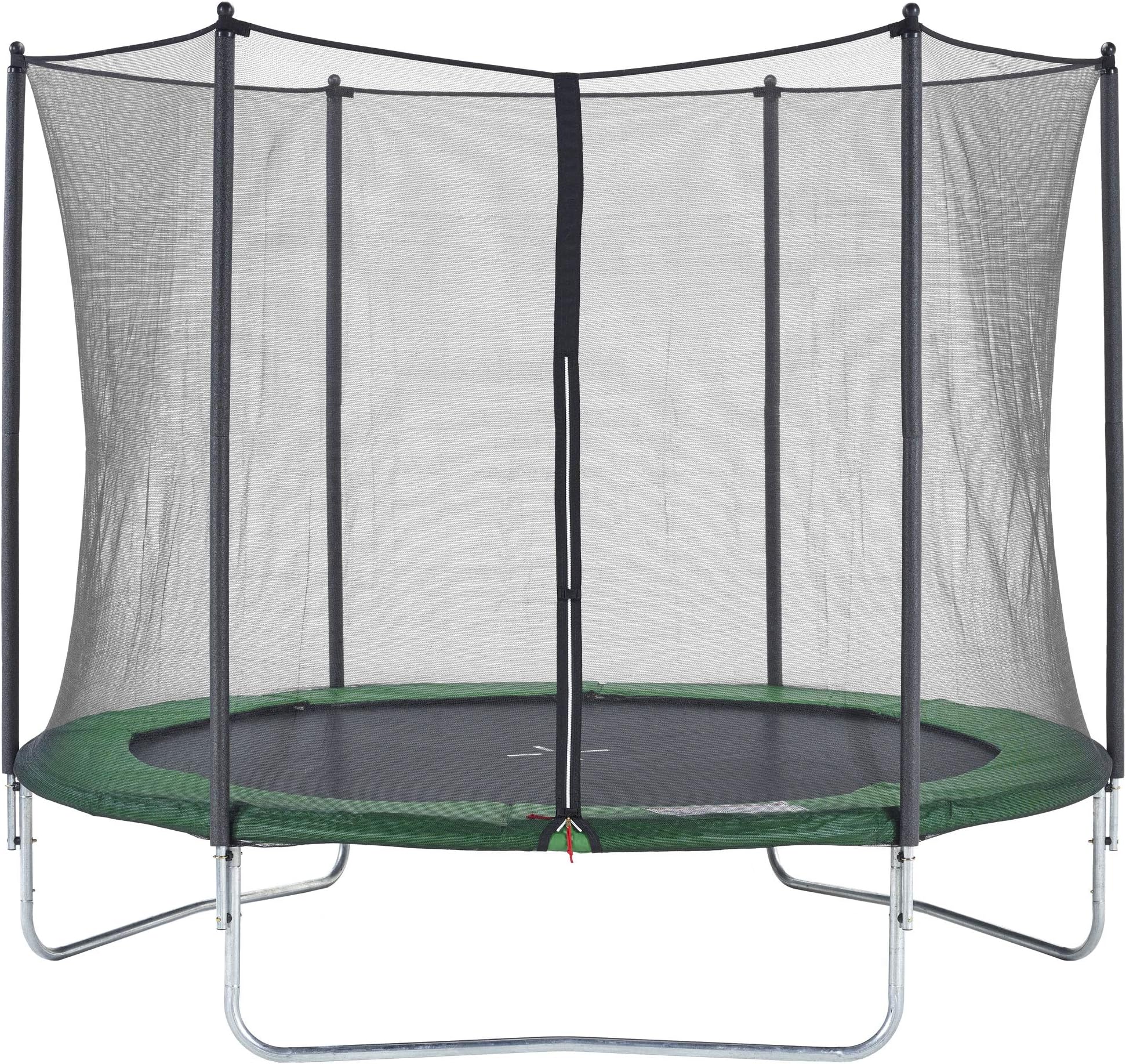 CZON SPORTS Trampoline, 10ft Outdoor with safety enclosure net, green