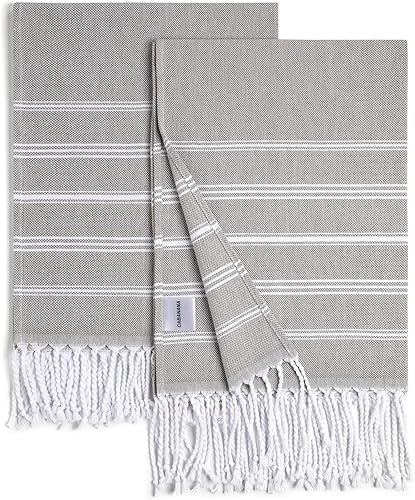 Miniatura 9 de cabanana Juego de 2 toallas de mano turcas de algodón  Toallas de cocina bohemias de 30 x 20 pulgadas toalla de baño decorativa fina (aguamarina)