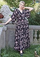 Vista 7 de Ellos Vestido largo de punto con lazo en la espalda para mujer, talla grande