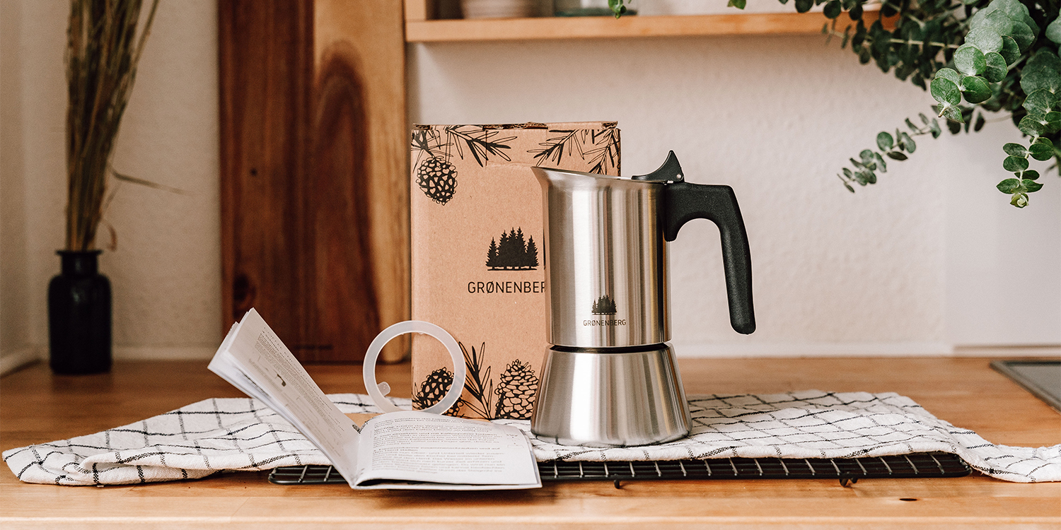 Groenenberg Cafetera Italiana inducción, 6 Tazas (300 ml) | Cafetera Moka  de acero inoxidable (inox) | Cafetera Espresso manual con junta de repuesto  e instrucciones | Espresso Maker sin Aluminio : Amazon.es: Hogar y cocina