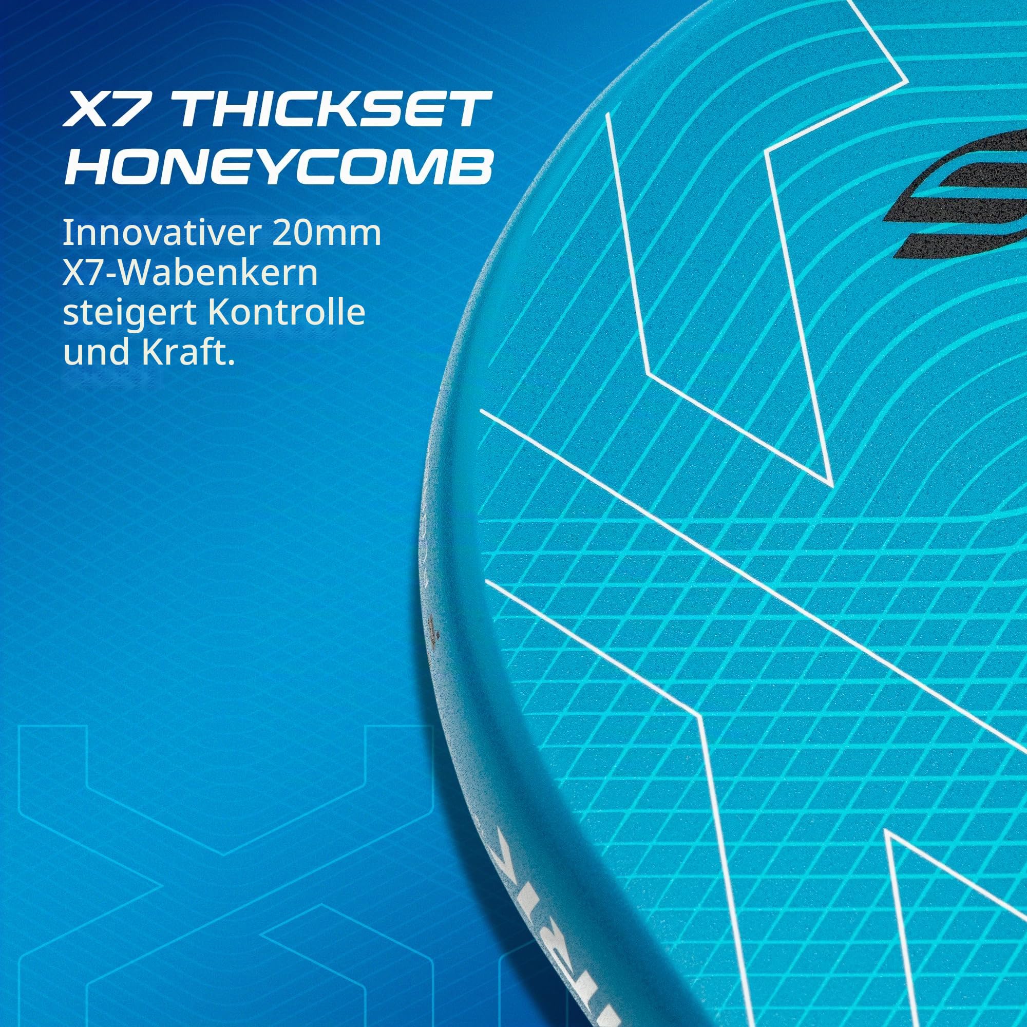 Selkirk Sport LUXX Control Pickleball-Paddel | Kohlefaser-Paddel mit Polypropylen-X7-Kern | Entwickelt für unübertroffene Kontrolle und zusätzliche Kraft