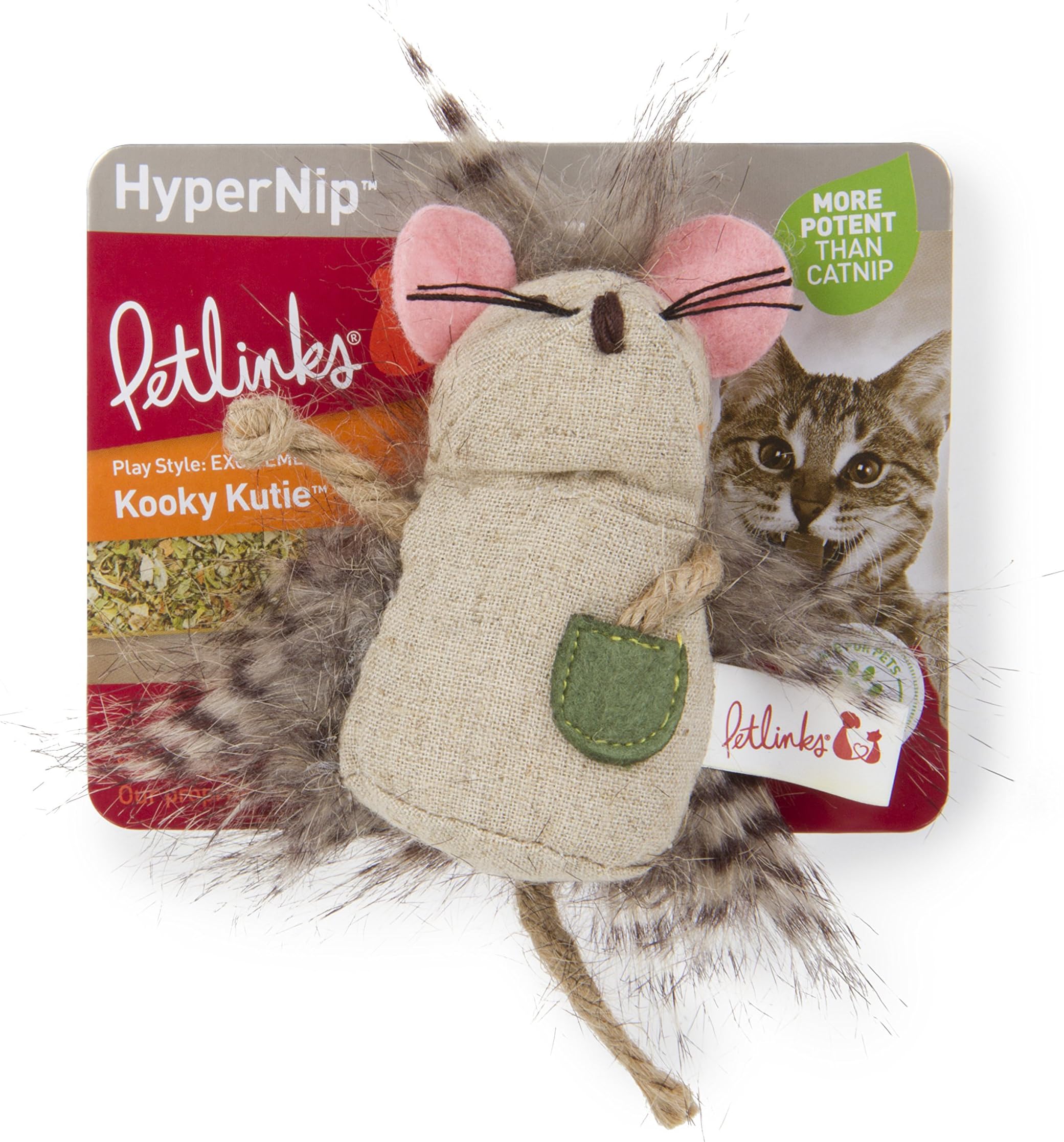 Petlinks HyperNip Catnip Cat Toys, Kooky Kutie