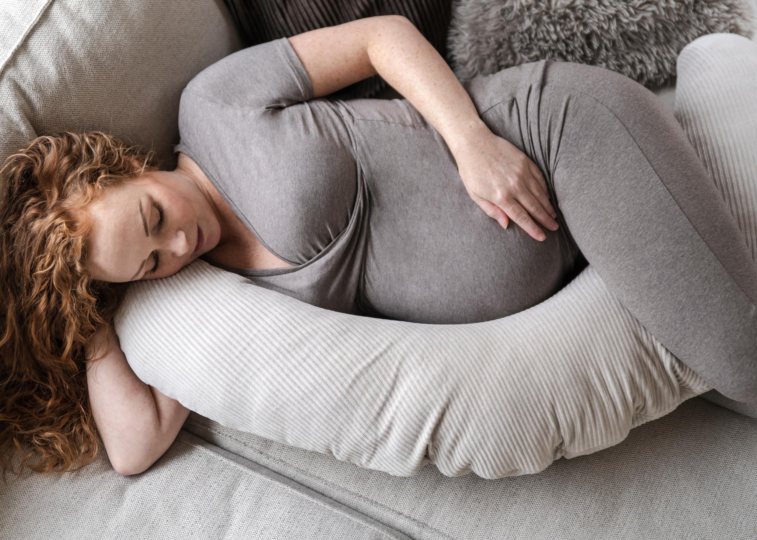 Baby's Only - Stillkissen XXL Sense - Schwangerschaftskissen zum Schlafen - Seitenschläferkissen mit Bezug - Komfortkissen Erwachsene - Meergrün - 160 cm