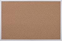 Vista 1 de Universal 43613 - Tablón de anuncios, corcho natural, 36 x 24 pulgadas, marco de aluminio con acabado satinado