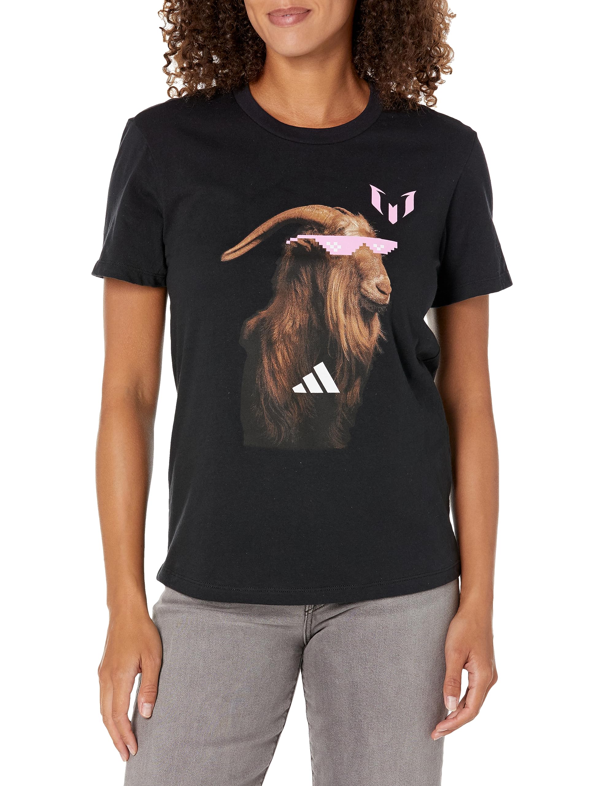 adidasWomen's Messi Sunny Goat Short Sleeve T-Shirt