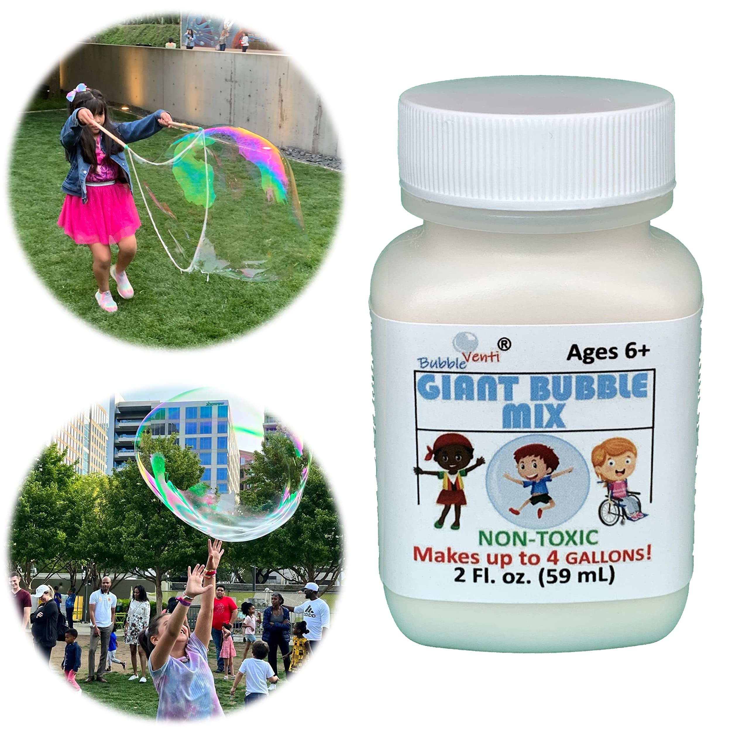 Bubbleventi Giant Bubble Mix (Makes 4 Gallons)