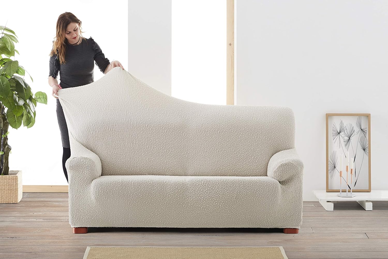 Eysa 3D Super Bi-Elastic Lounger Relax Sofa Cover 1 Armchair Colour 8
