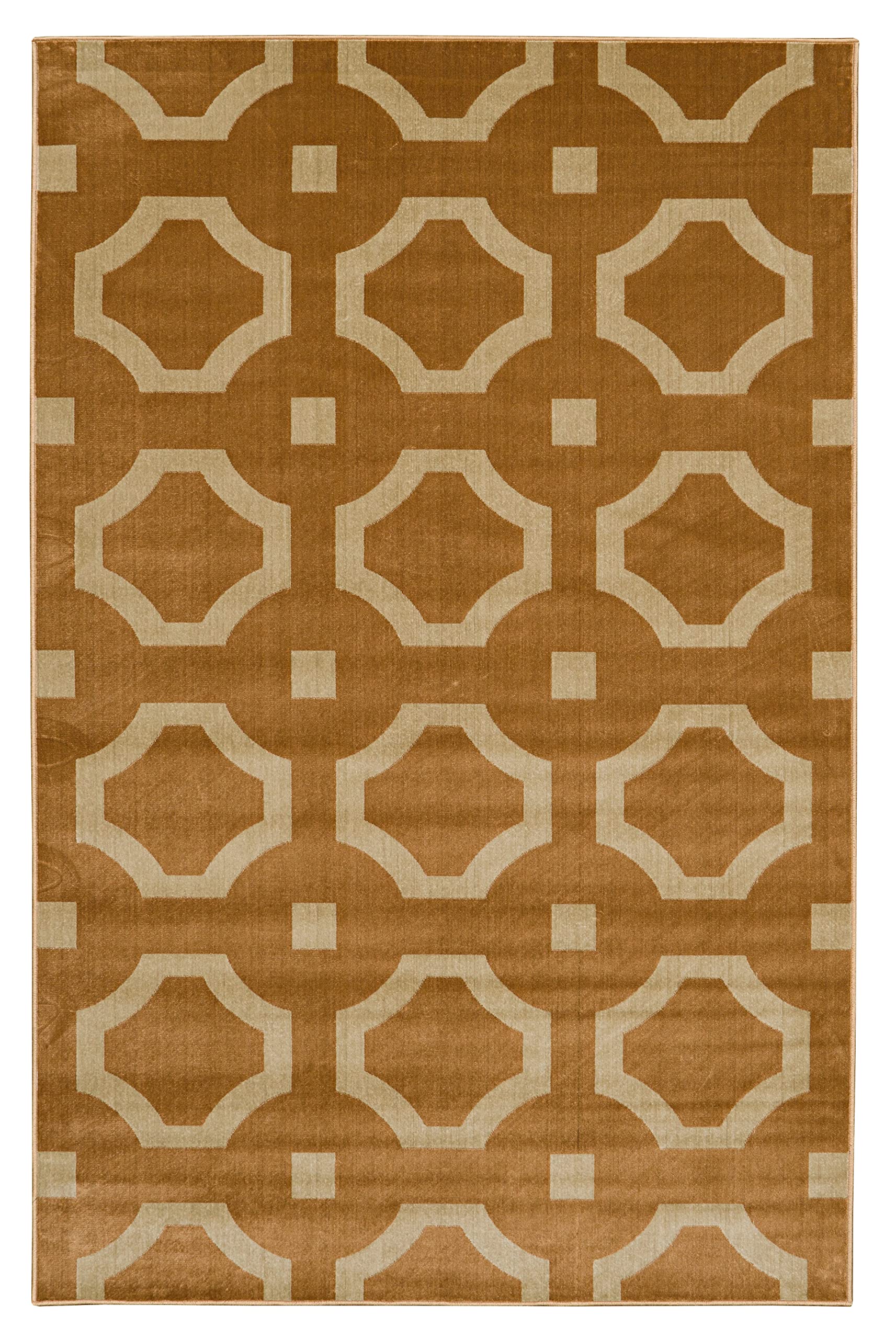 Linon Home Decor Products Tiera Beige Sand 8 X 10 Area Rug by Linon