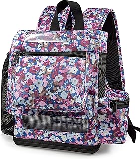 O2TOTES USA Premium Ultra Lightweight Backpack Compatible with OxyGo Next/Small, lightweight design, pockets for extra accessories, zippered bottom Purple