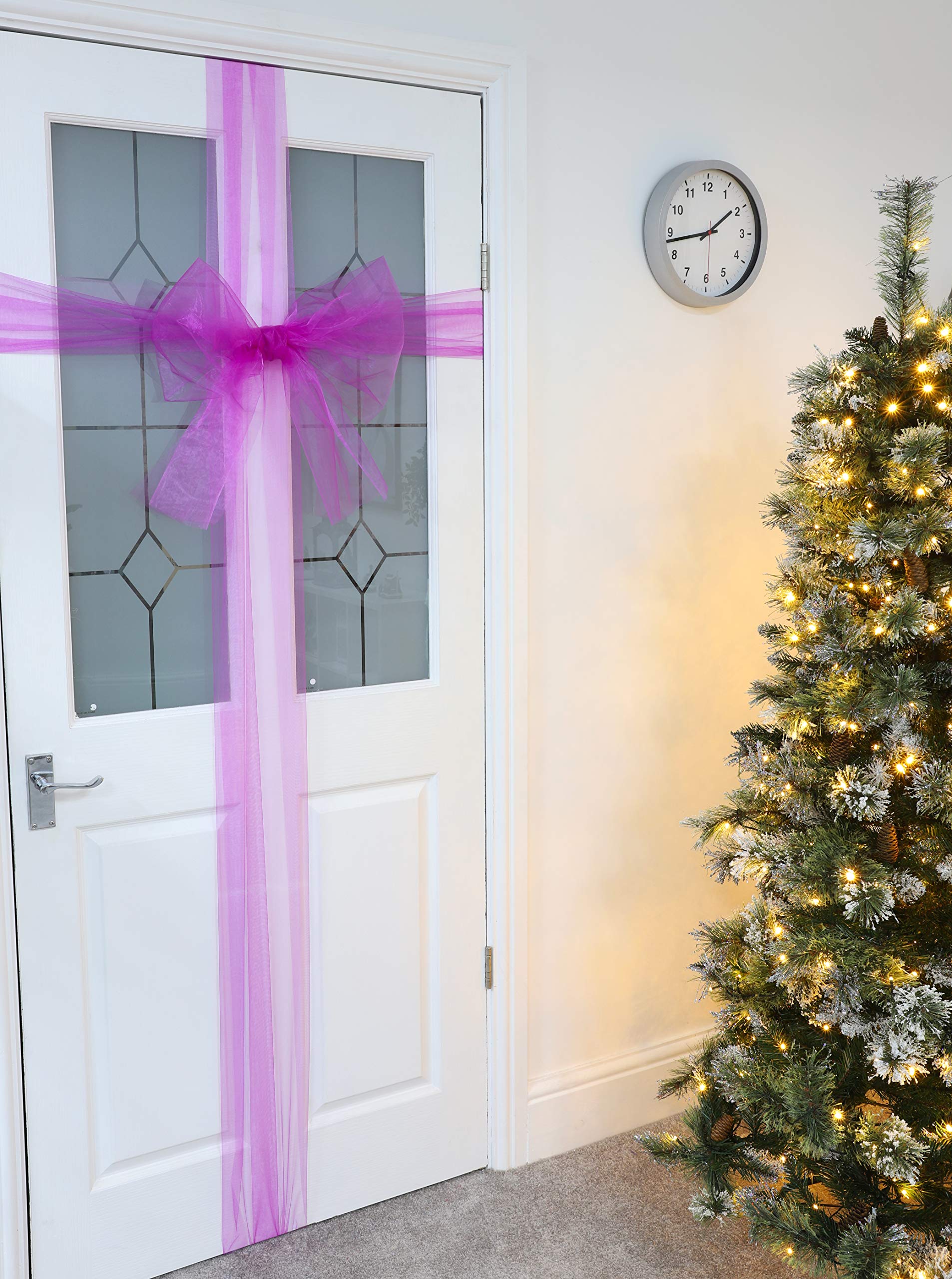 Toyland Fuchsia Toyland® 9M X 40Cm Fabric Door Bow - Make Your Own Fabric Bow