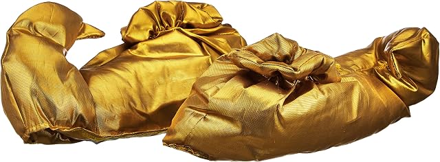 WIDMANN WID9563S ? Gold Arab Costume Overshoes, Multi-Colour, One Size