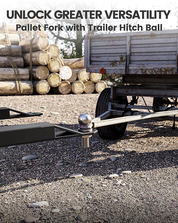 GarveeLife 46 in Quick Attach Pallet Forks Attachment Q235 Steel 2600 LBS Heavy Duty Skid Steer Forks for Tractors Loaders in Farms, Warehouses & Construction Sites by GarveeLife - Image 3