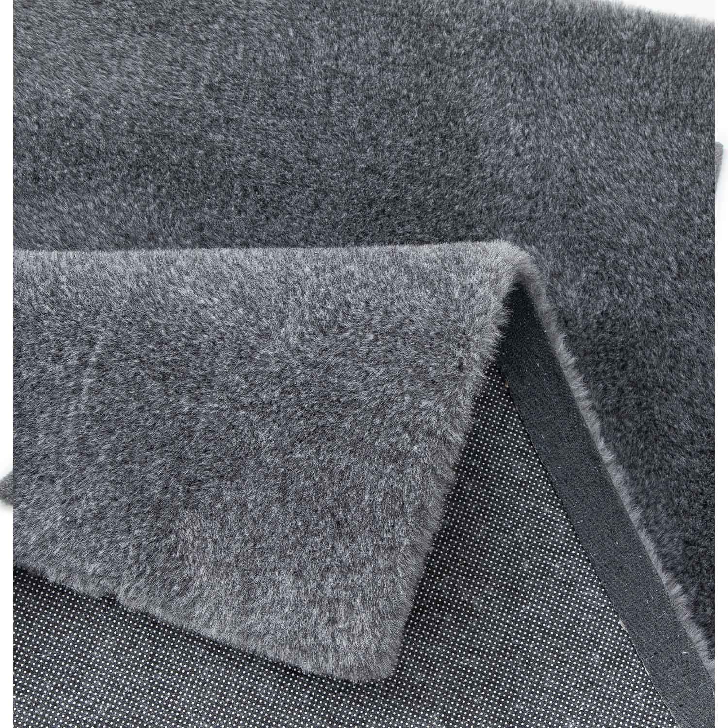 VIMODA Fellteppich Kunstfell Teppich Imitat Meliert mit Doppelter Farbverlauf Dicht Flauschig Seidiger Glanz Hochflor, Farbe:Beige, Maße:160x230 cm