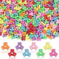 Vista 27 de Cuentas de Pony de Plástico Coloridas para Pulsera para Hacer Joyas para Pulseras de Amistad 6x9mm Multicolor para Cuentas Trenzado de Cabello