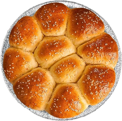 Miniatura 6 de PARTY BARGAINS Sartenes de aluminio desechables redondos de 14 pulgadas, paquete de 5 tapas no incluidas, para hornear, asar, barbacoa, perfectas