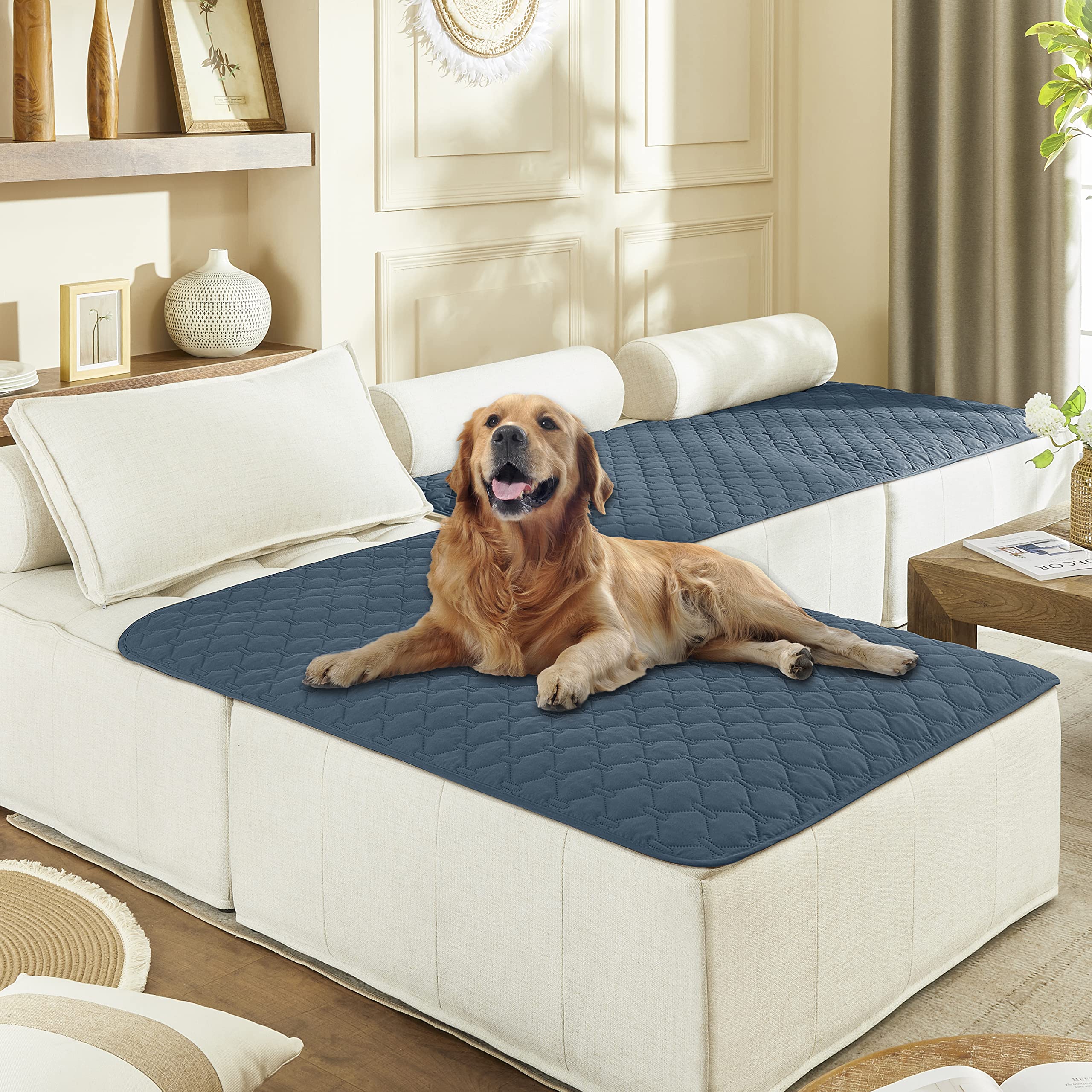 gogobunny Waterproof Blanket for Dogs，Couch Covers for Sectional Sofa