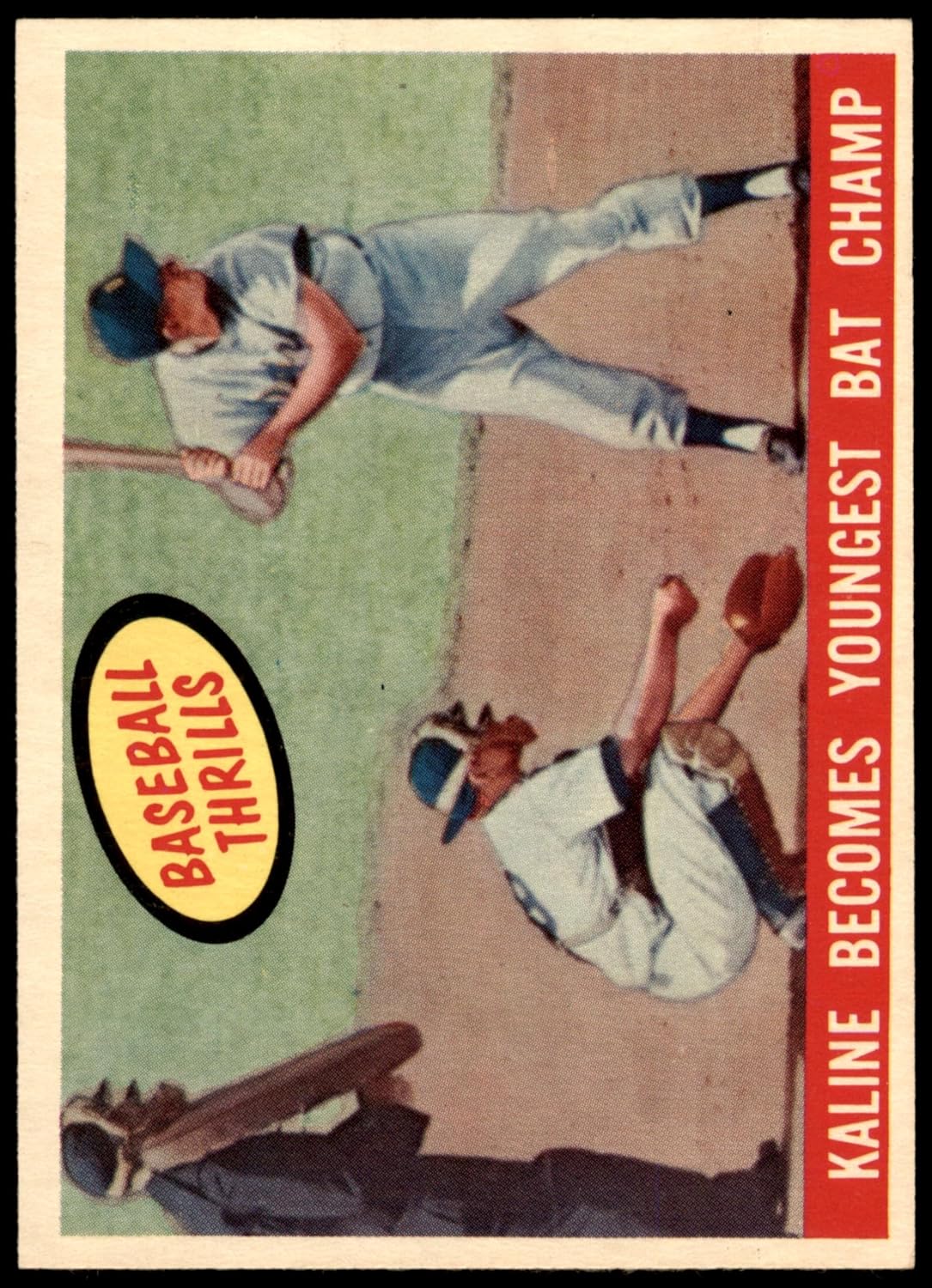 1959 Topps #463 Becomes Youngest Bat Champ Al Kaline Detroit Tigers (Baseball Card) NM Tigers