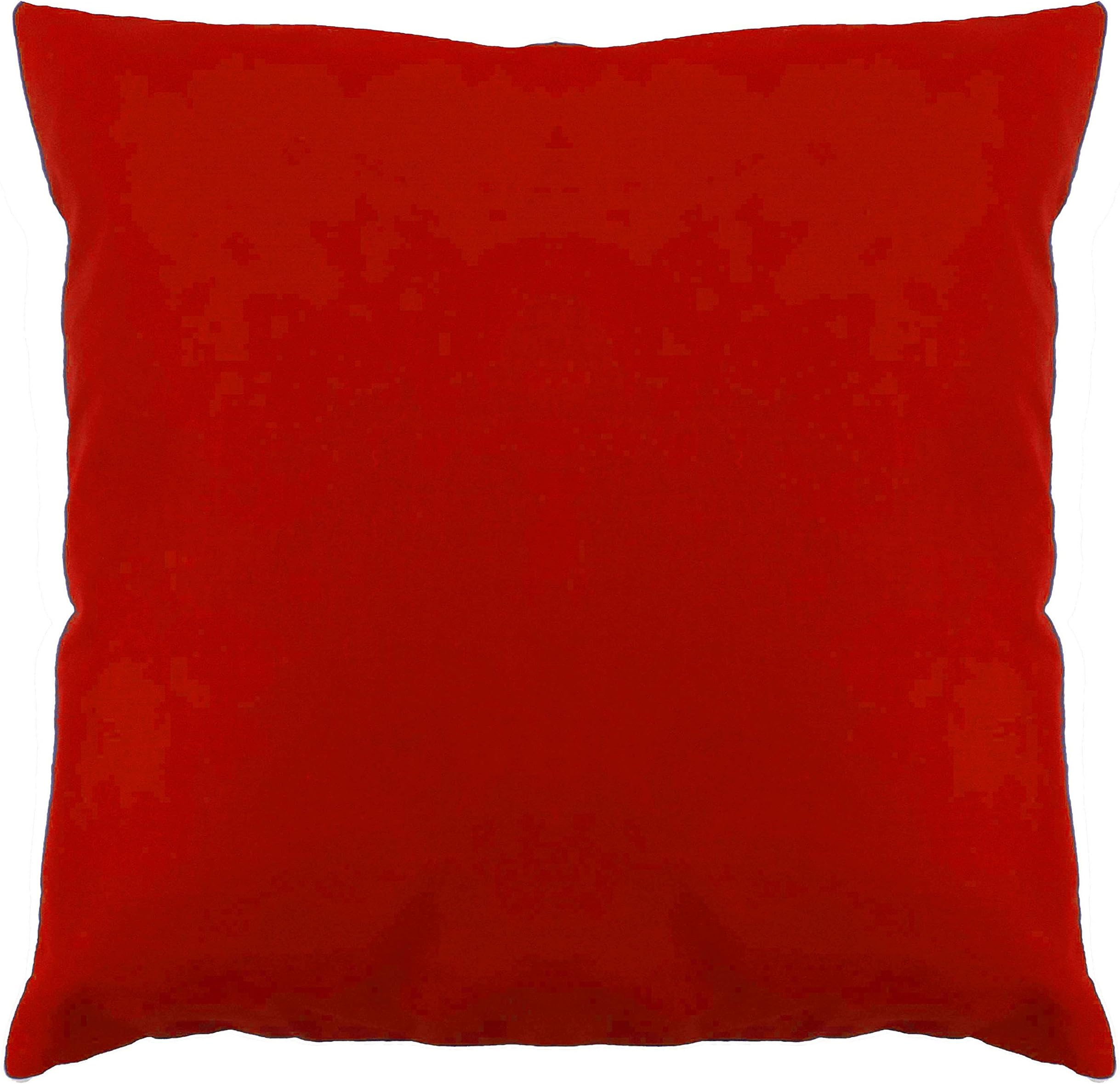 Saffron Floor Cushion Cover Decorative Extra Large Pillowcase Red 32x32 inch (80x80 cm) Cotton Removable COVER, Insert not included
