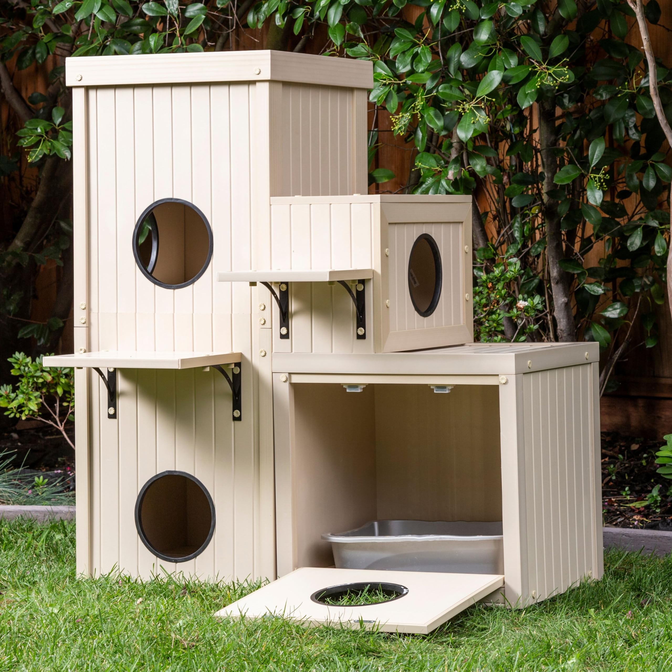 Amazon.com : New Age Pet® ECOFLEX® Cat Catio Cat House, 4 Cubes