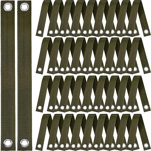 48 correas de árbol de 15.74 pulgadas para estaca con ojales, resistentes árboles jóvenes y plantas para apoyar estacas para guiar, retoños recién