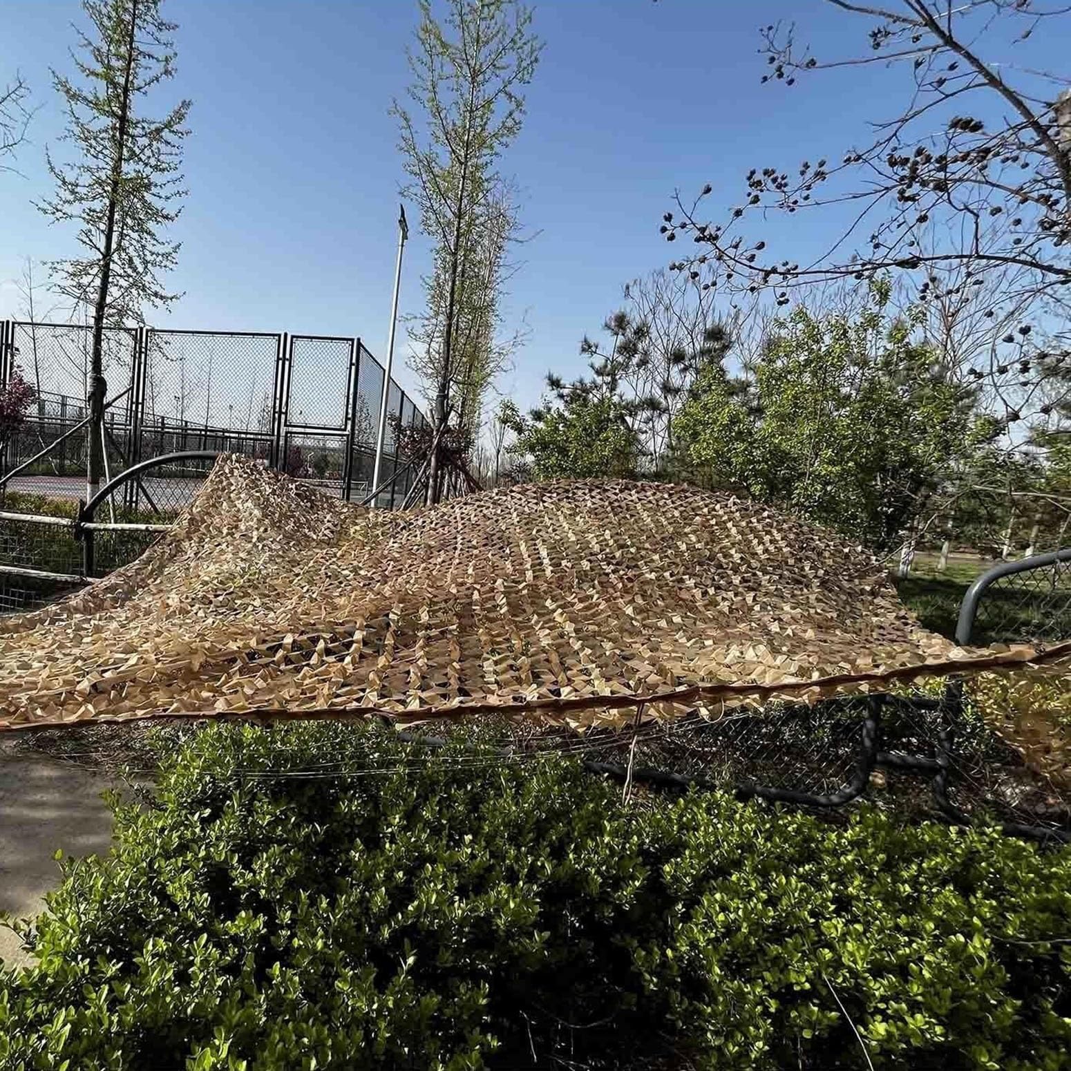 Malla De Camuflaje Beige, Red De Camuflaje Reforzada De Malla Doble para Decorar Camufar Y Dar Sombra, Tela De Sombra Transpirable para Pérgola, Jardín