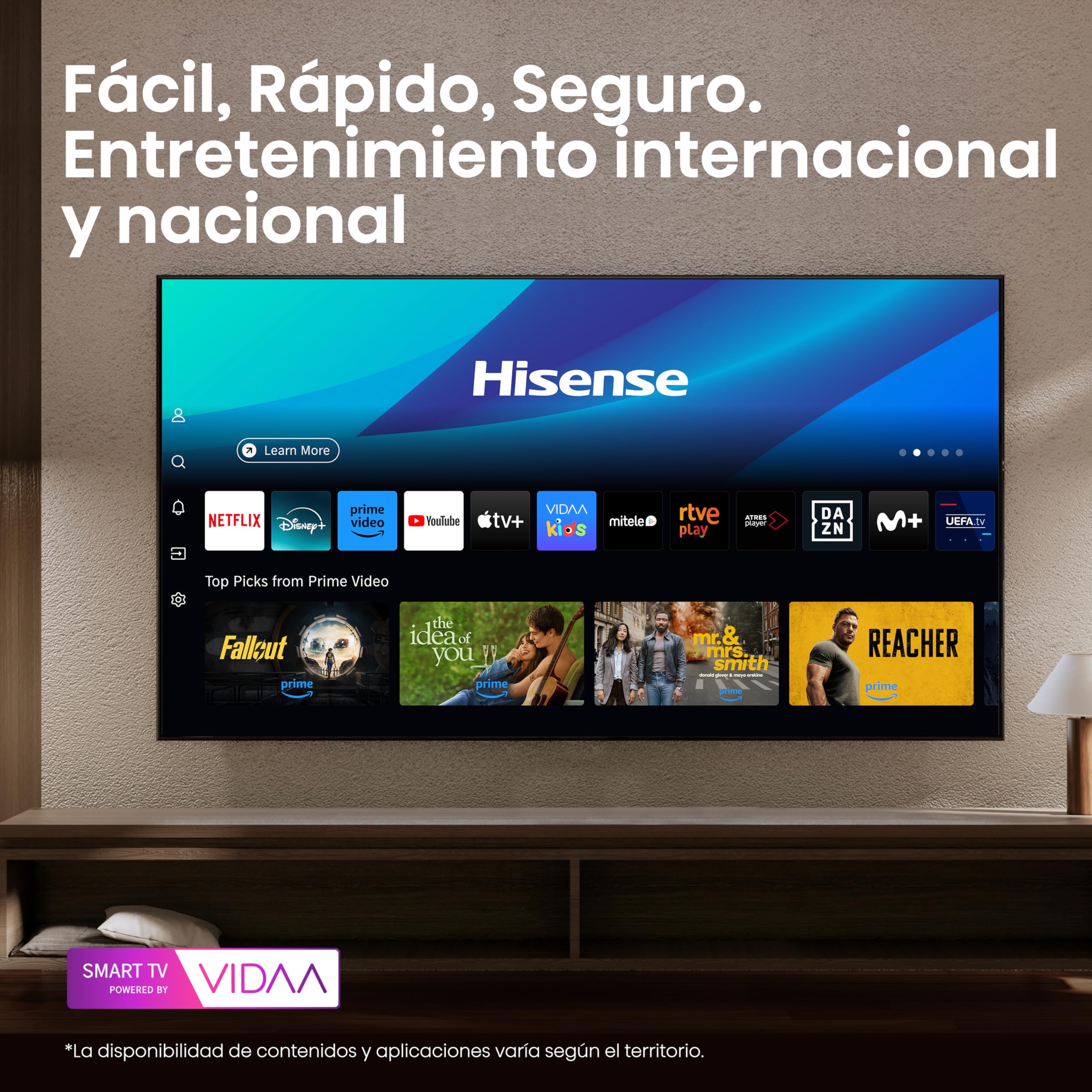 Hisense 40A4Q - FullHD Smart TV 40 Pulgadas, Modo Juego, Deportes IA, Sonido Dolby DTS HD, Alto Contraste, Función Compartir en el Televisor, DVB - T2, Auto Ordenación de los Canales TDT