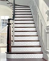 Vista 13 de FLFK - Adhesivos de escalera con efecto cascada - Juego de 15, adhesivos para peldaños de escalera tipo pela y pega, 39.3 x 7.08 pulgadas