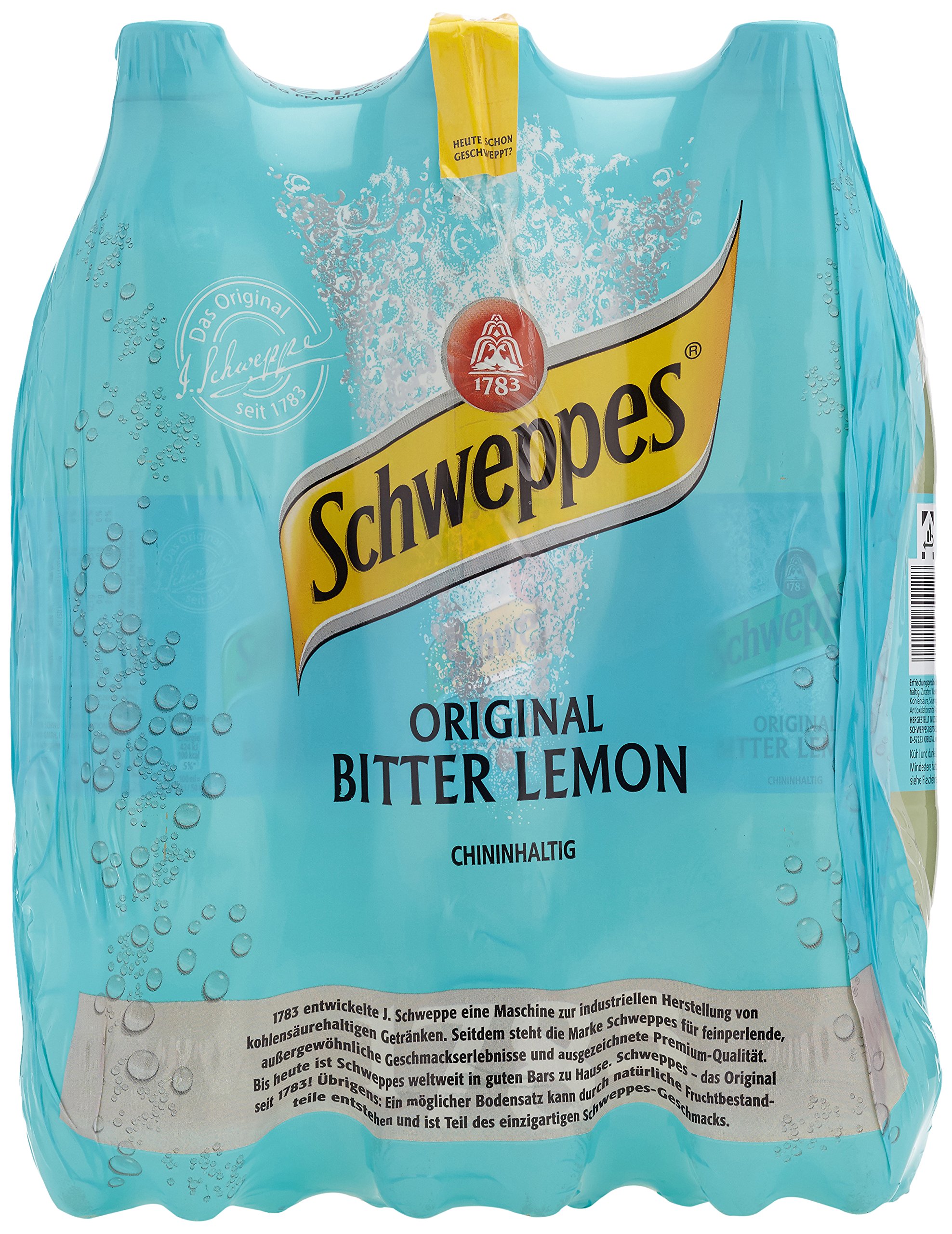 Schweppes Bitter Lemon 6er Pack EINWEG 6 x 1.25 l