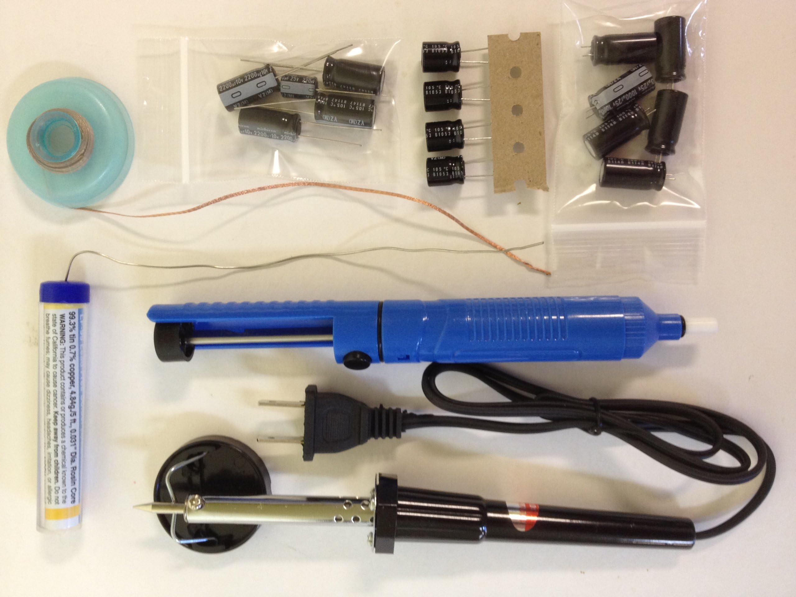 Witonics Capacitor Replacement Kit for LG 32LC2d with Soldering Tools