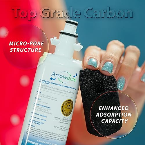 Miniatura 3 de APF-1400 se adapta al filtro de agua para refrigerador LG LT700P, ADQ36006101, Kenmore 9690, 46-9690, RWF1200A, RFC1200A, FML-3, LFX25991ST, paquete