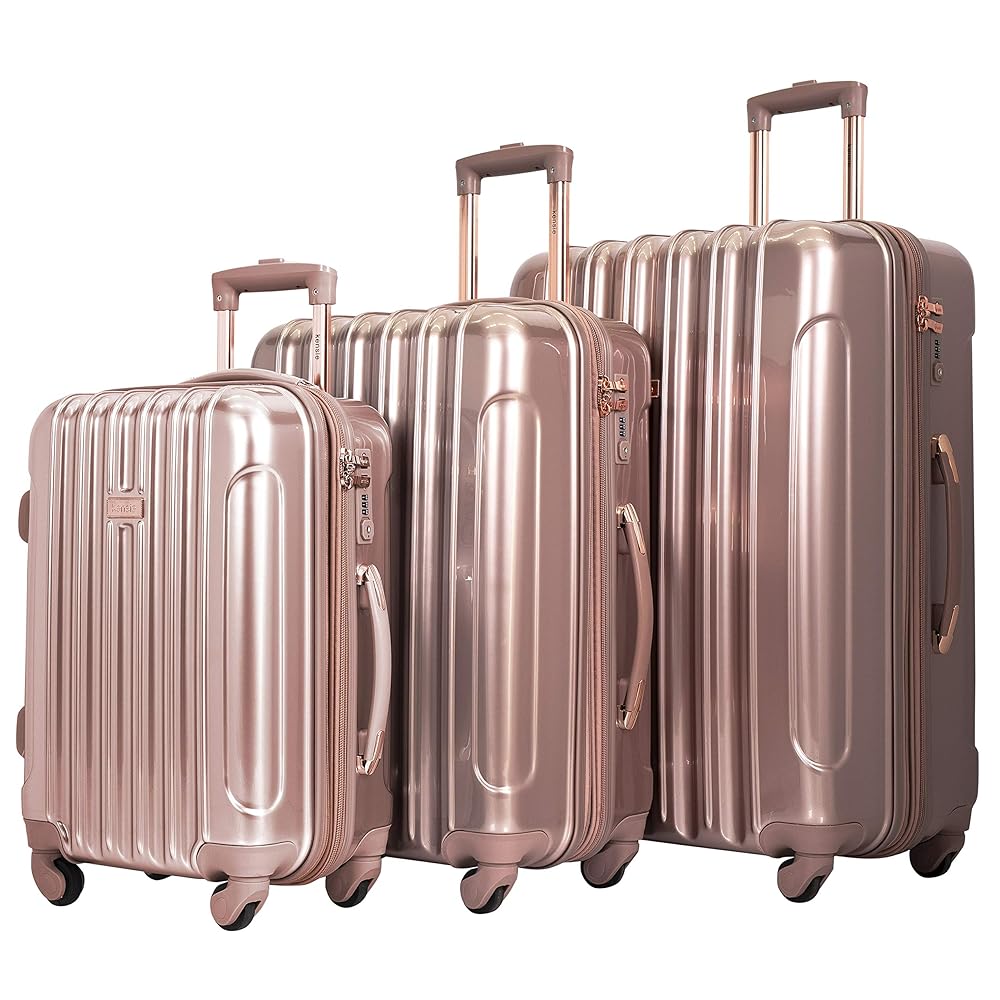 バッグ caramel SMALL SUITCASE - ROSE BOUQUET Amazon.com | kensie Women's Alma Luggage, Rose Gold, 3 Piece