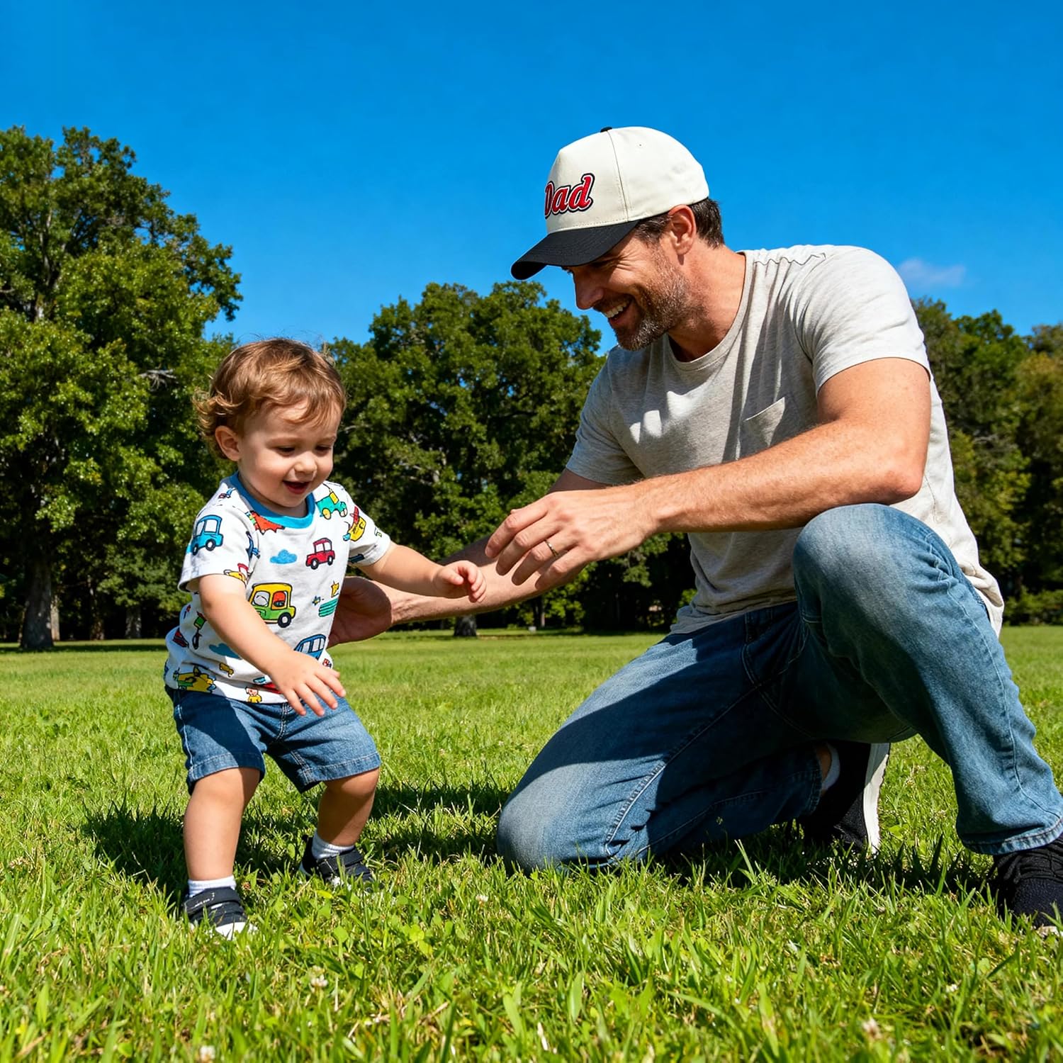 Waldeal Dad Hats for Men, 3D Embroidered Two Tone Daddy Hat, New Dad Gifts, Fathers Day Birthday Gifts from Daughter Son Wife - Image 5