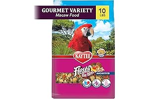 Kaytee Fiesta Big Bites For African Grey Birds - 10 lb Bag