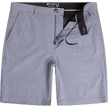 Visive Alpha Mens Hybrid Shorts. 9 Inch Dress Golf Shorts, Quick Dry 4-Way Stretch Premium Lightweight Fabric
