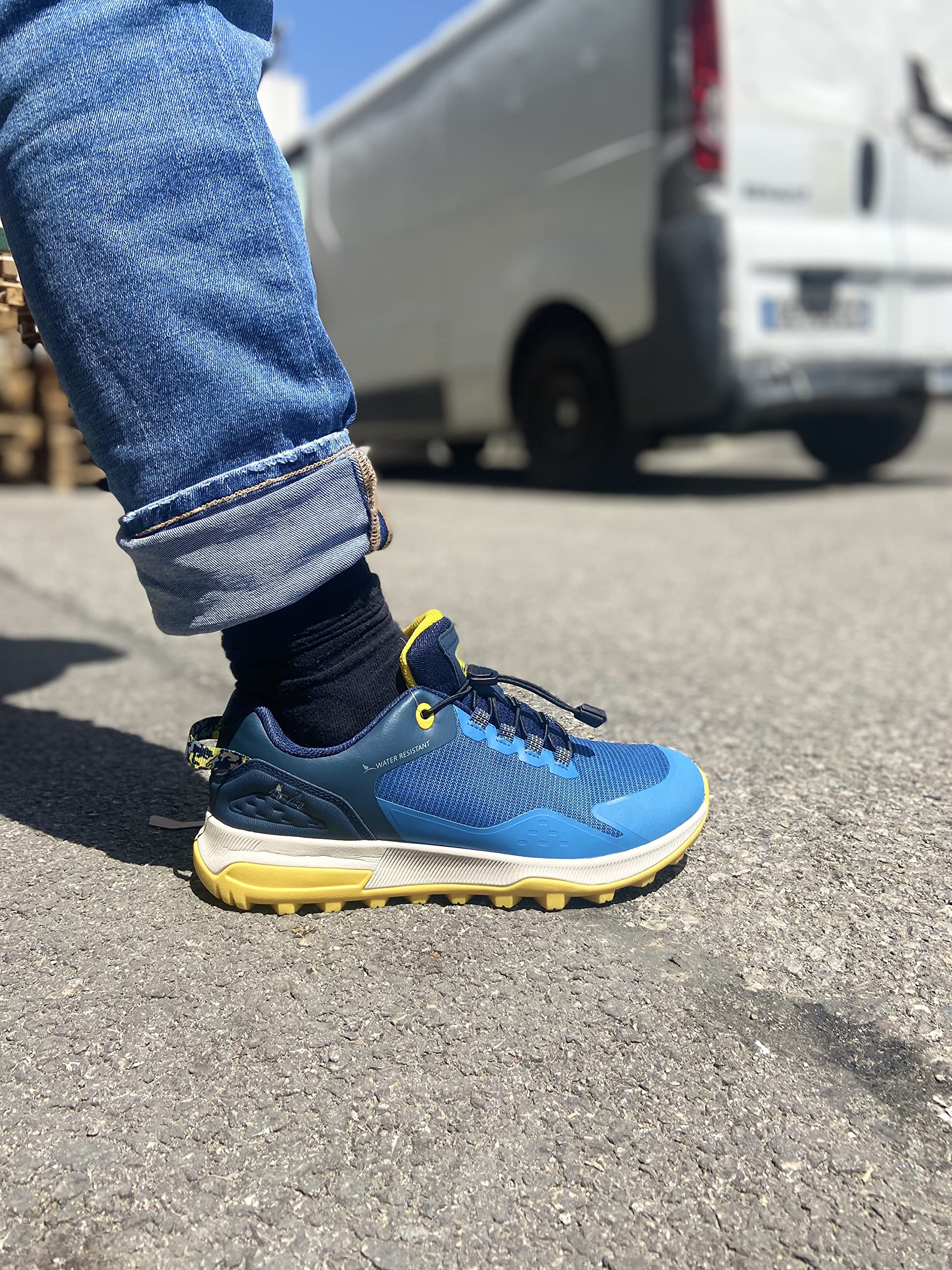 KGS Buty turystyczne/alpinizm mieszane H/F - Wodoodporne trampki antypoślizgowe - Komfort i trwałość - Niebieski, Niebieski, 44 EU