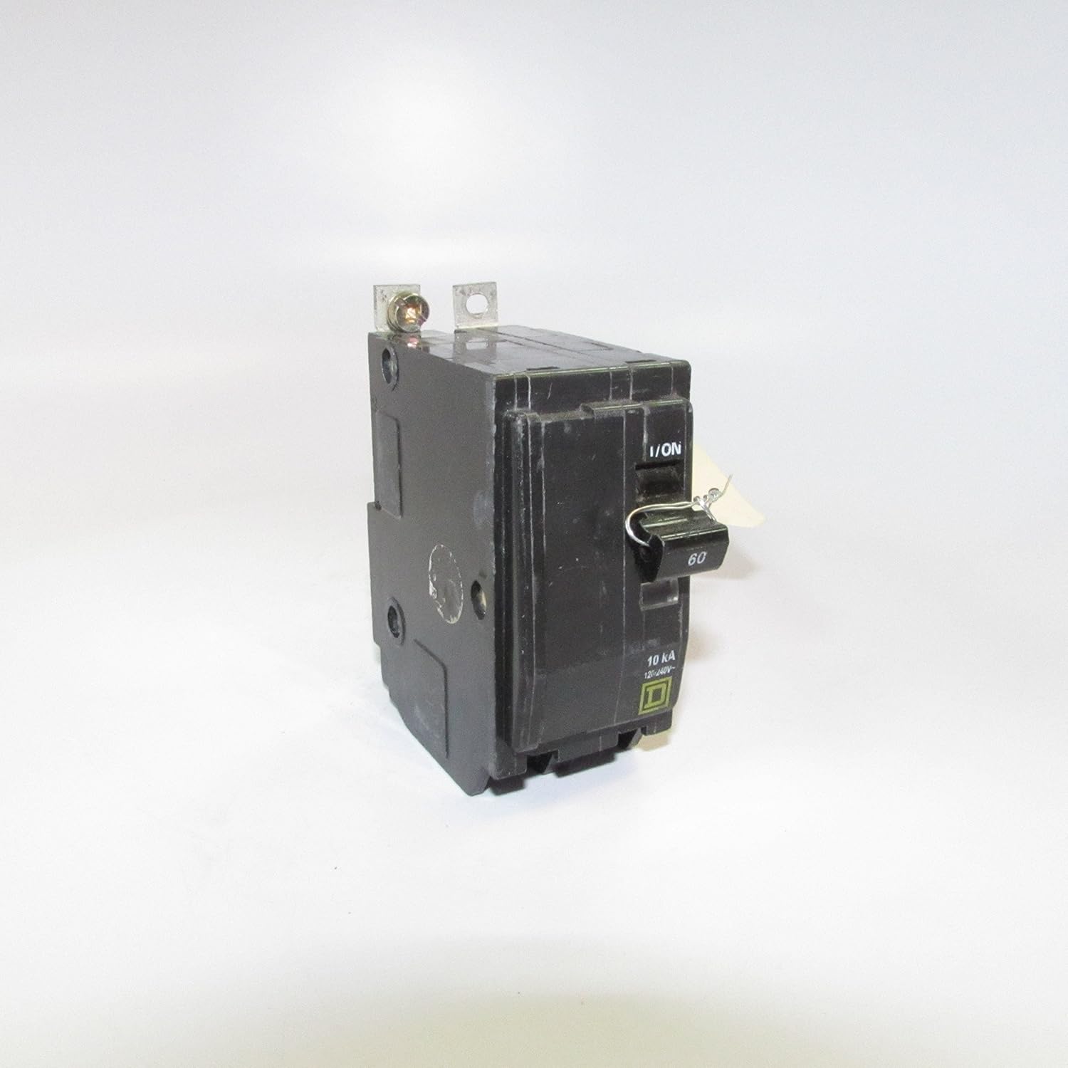 SCHNEIDER ELECTRIC Miniature 120/240-Volt 60-Amp QOB260 Molded Case Circuit Breaker 600V 50A, Black