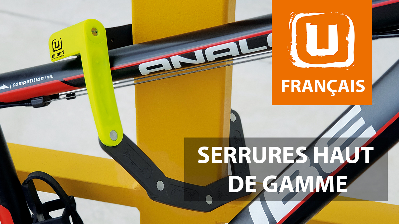 URBAN UR80150B Candado Bicicleta Antirrobo U Bici U Lock Patinete electrico, Robusto 80x190