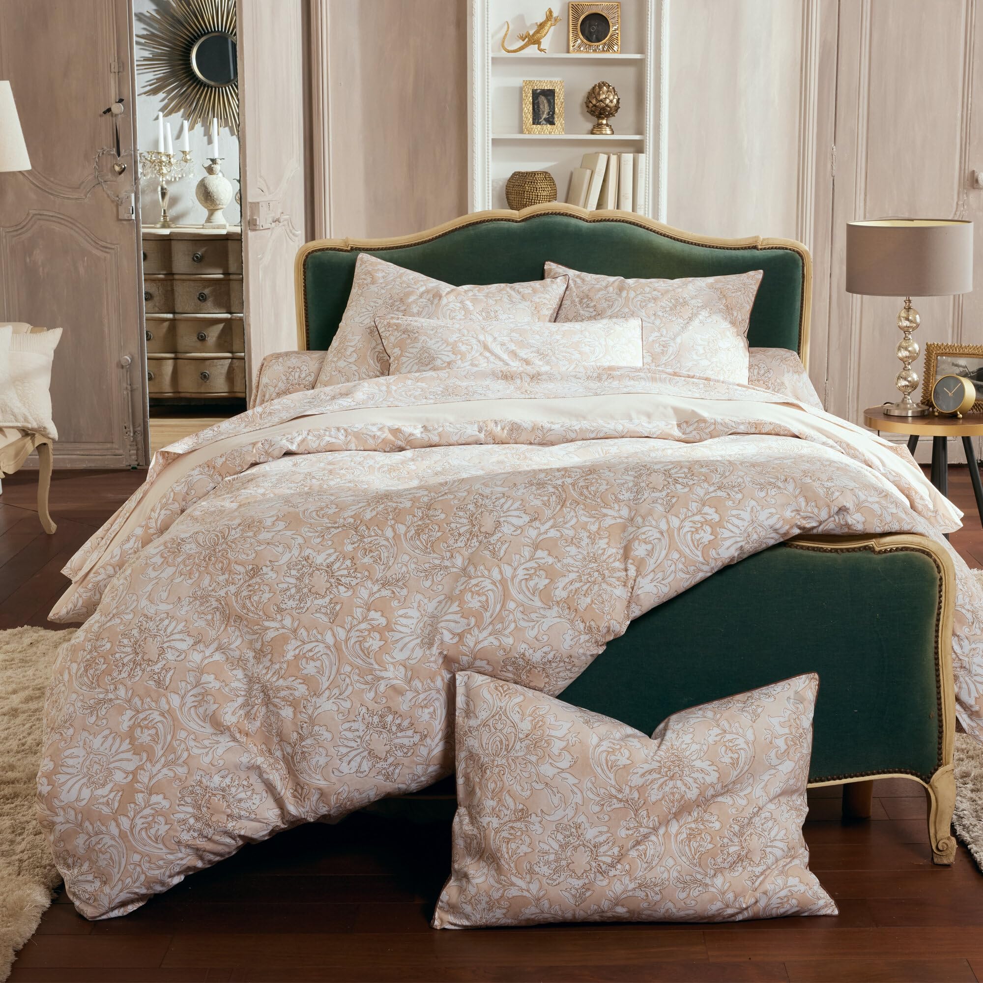 Linnea Housse de Couette 240x220 cm Percale de Coton Palazzo Beige