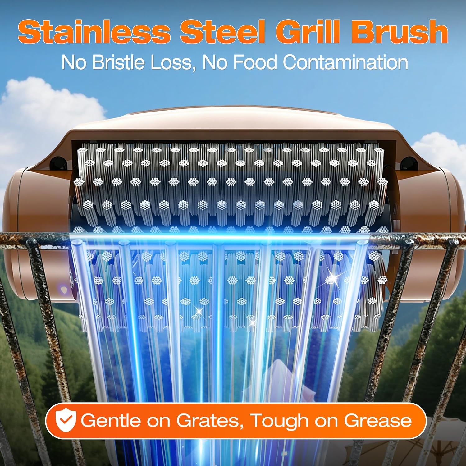 Misshappy Electric Grill Brush - Cordless Rotating BBQ Grill Cleaner image 4