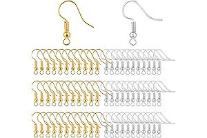 Bylion Stainless Steel French Wire Fish Hook Earring Wires, Package of 400
