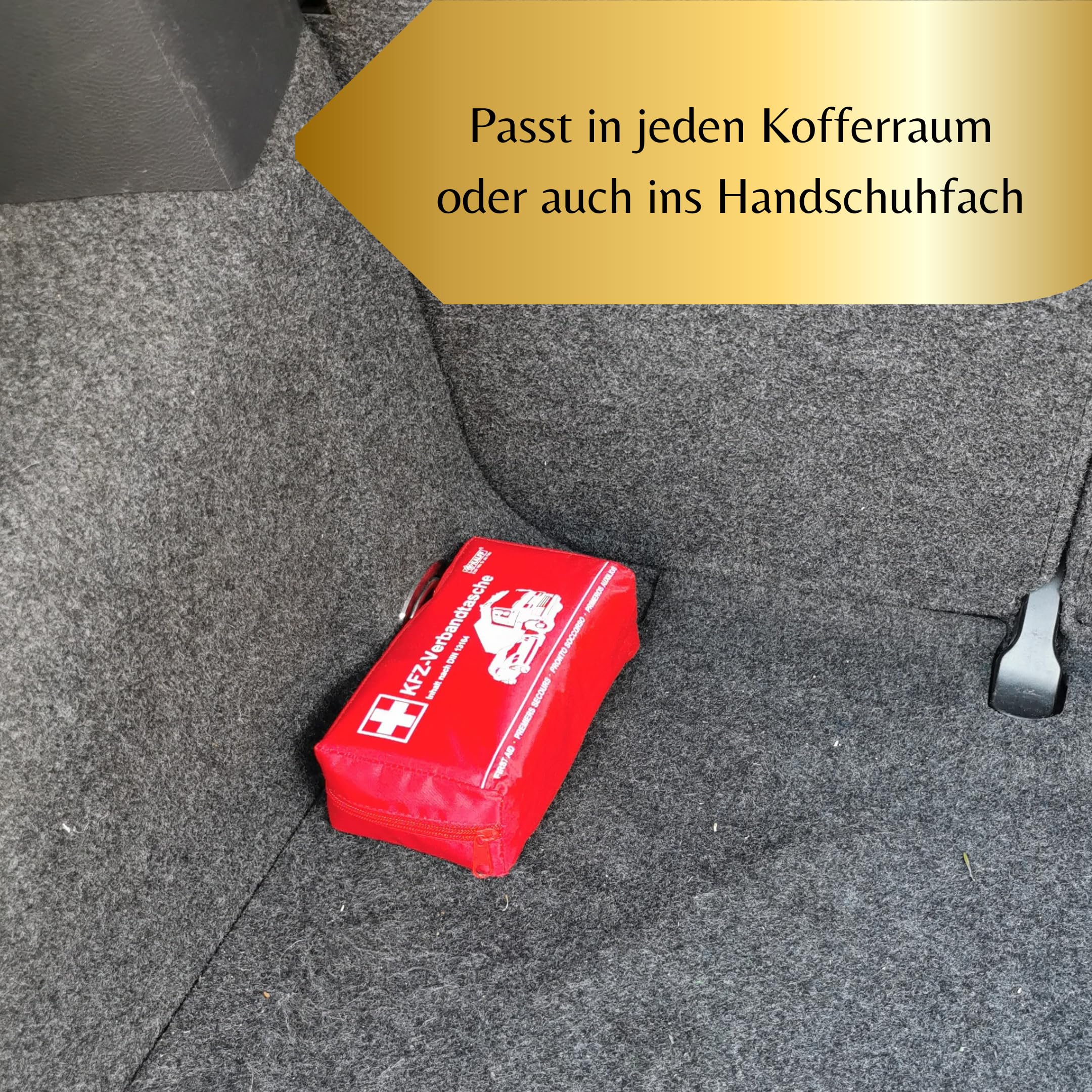 KALFF 7151 KFZ-Verbandtasche DIN Standard DIN 13164 mit Erste-Hilfe Broschüre