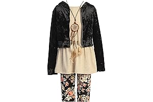Trendy Winter Fashion Clothing Suitable for Girls Aged 4 to 14: (4-Piece...