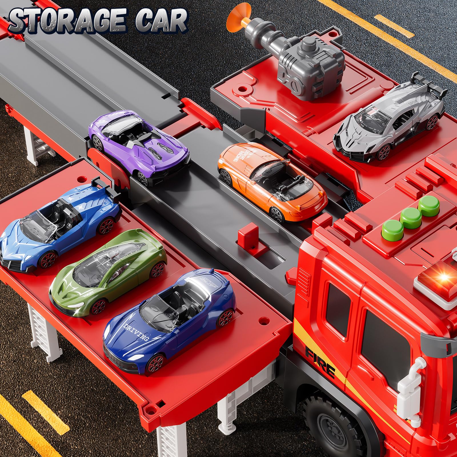 Camion dei pompieri giocattolo per bambini dai 3 ai 5 anni