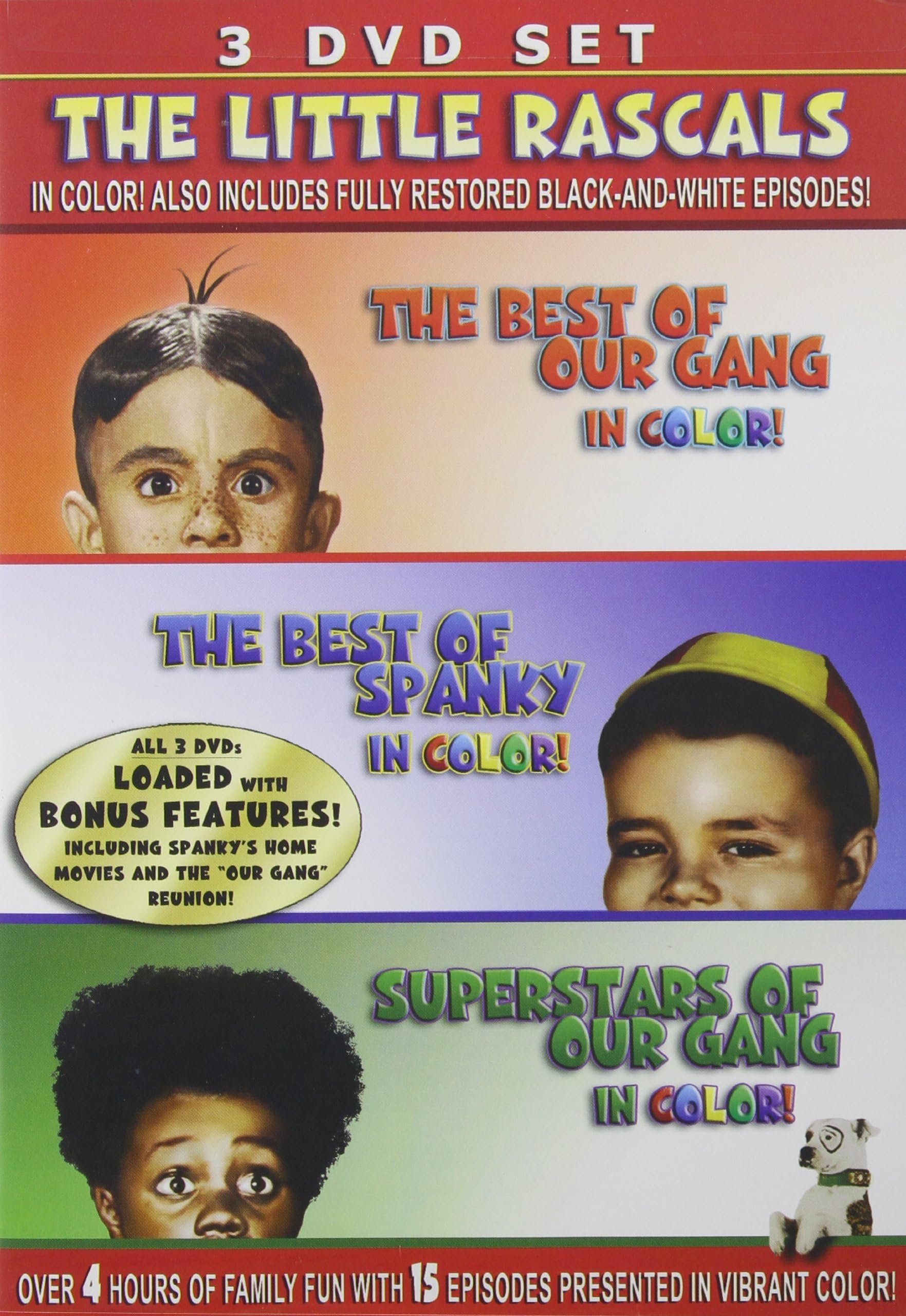 The Little Rascals 3-pk - IN COLOR!